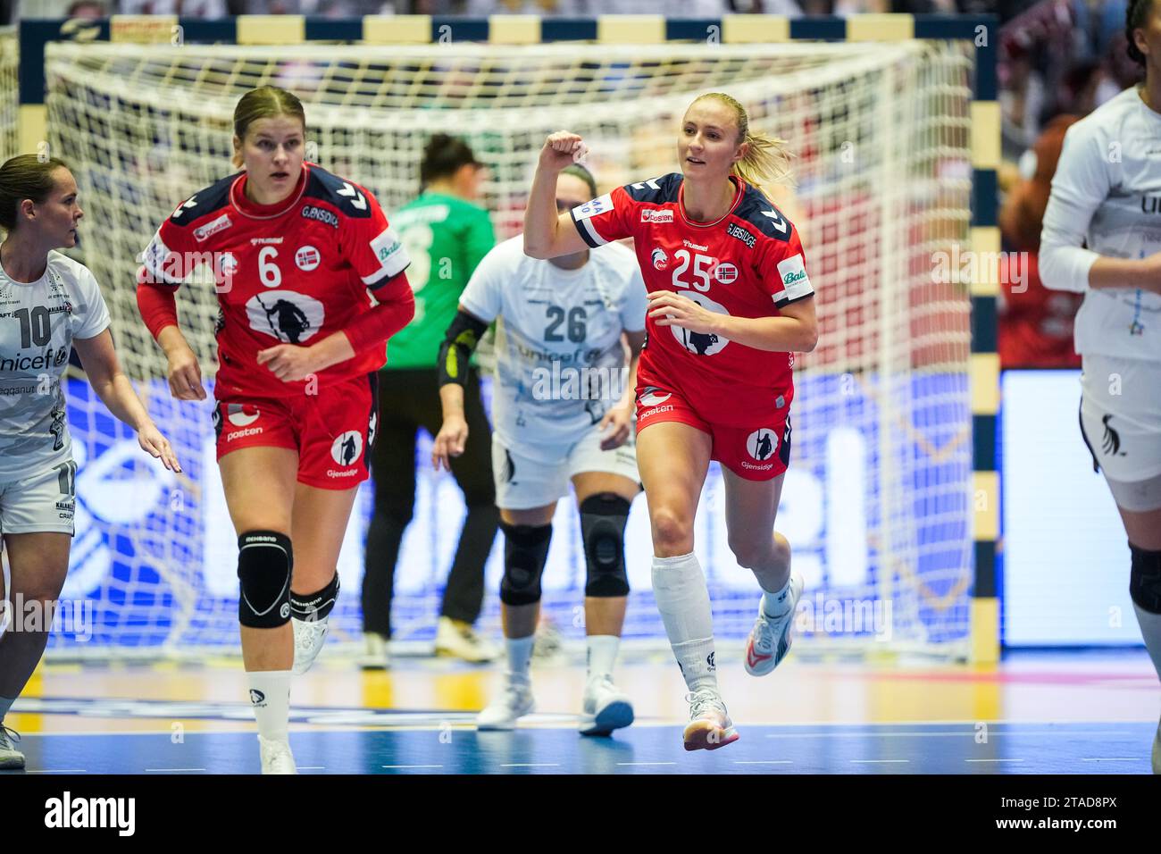 Stavanger 20231129.le Norvégien Henny Ella Reistad lors du match de la phase de groupes du Championnat du monde entre la Norvège et le Groenland dans la DNB Arena. Photo : Beate Oma Dahle / NTB Banque D'Images