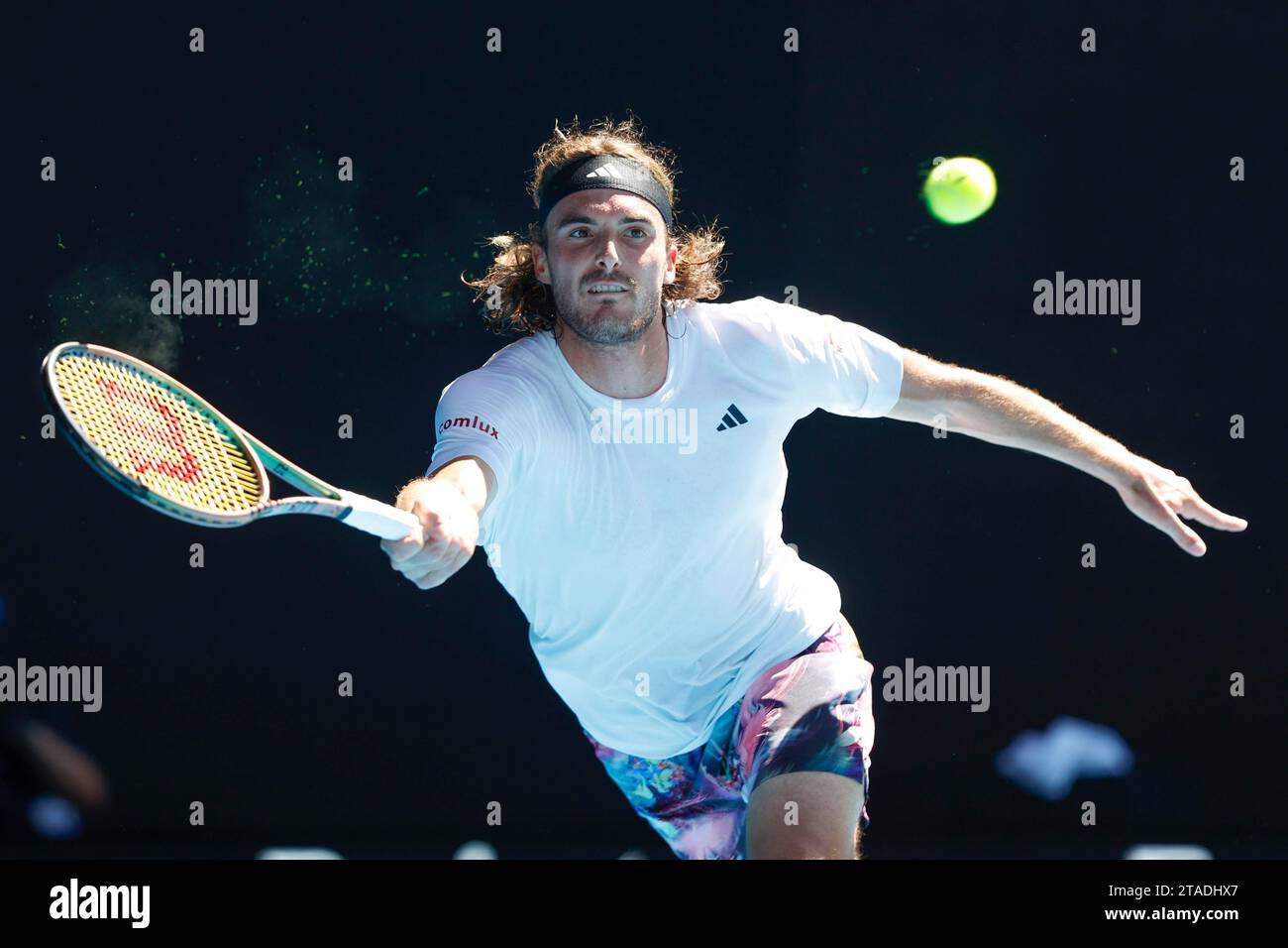 Stefanos Tsitsipas, Australian Open 2023, Melbourne Park, Melbourne, Victoria australien Banque D'Images