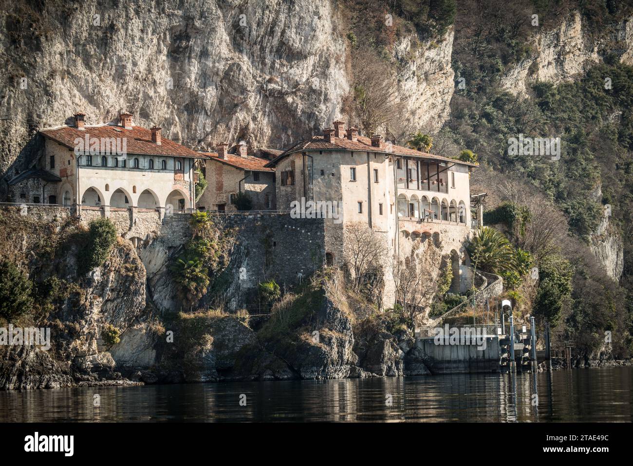 Eremo di Santa caterina del Sasso, Varese, Italie Banque D'Images