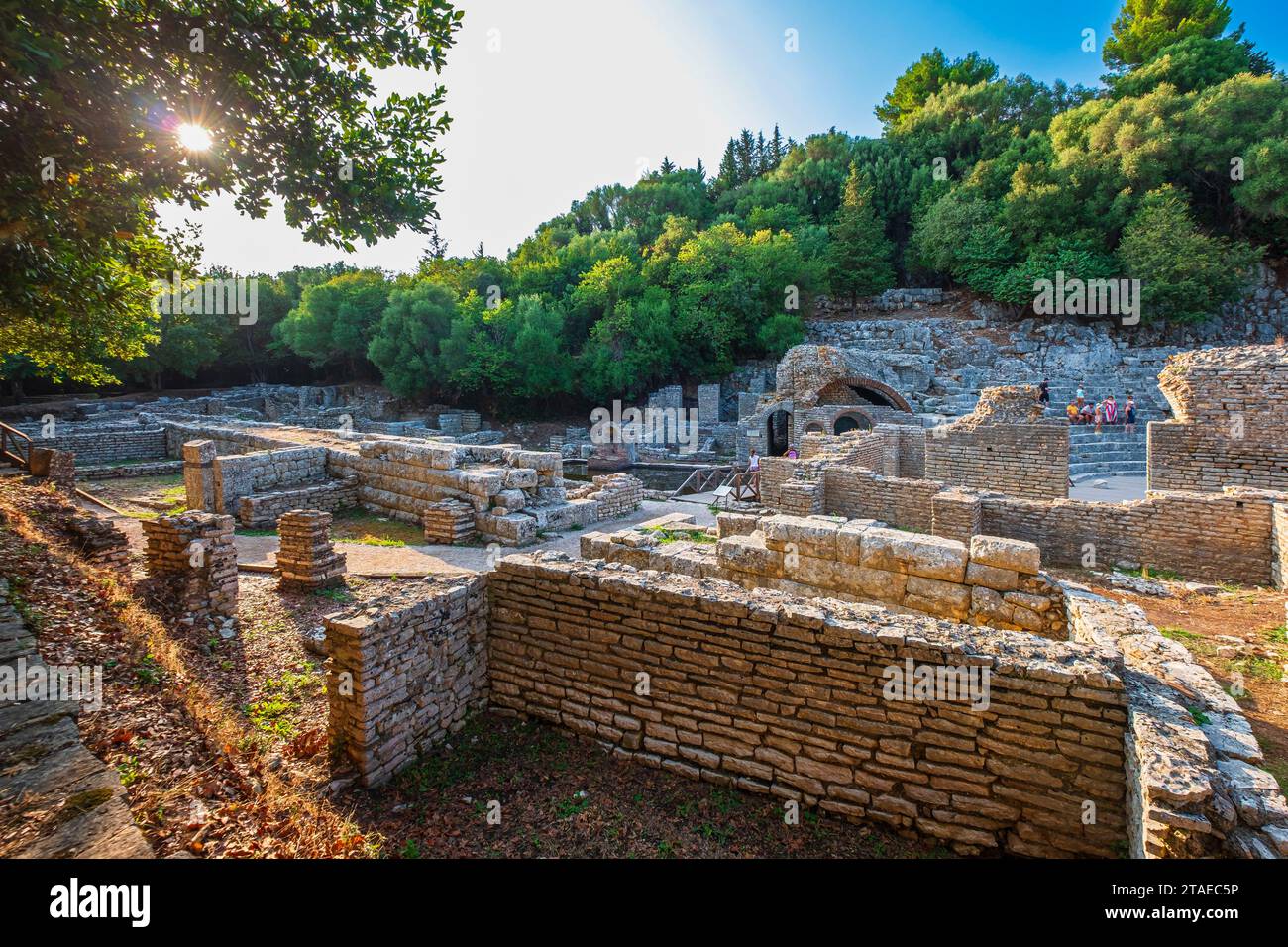 Albanie, province de Vlora, site archéologique de Butrint, site du patrimoine mondial de l'UNESCO, sanctuaire d'Asclépios (4e siècle av. J.-C.) Banque D'Images