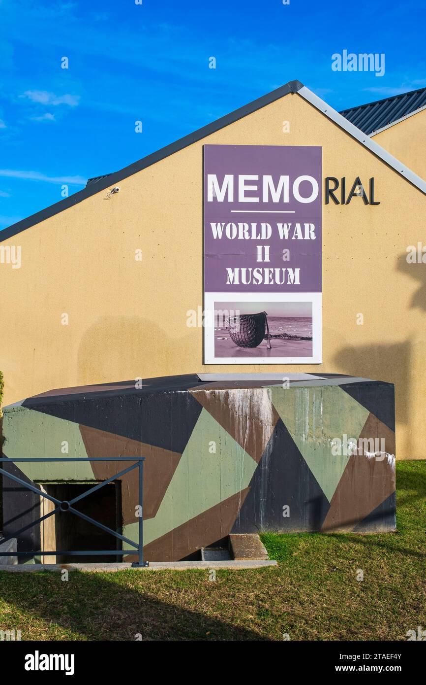 France, Manche, Cotentin, Musée de la Seconde Guerre mondiale, musée mémorial Banque D'Images