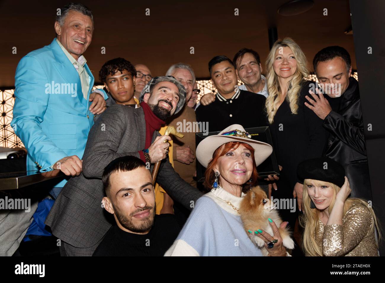Montevrain, France. 29 novembre 2023. Philippe Wintousky, Jean-Eric Duluc, Tonton Humanis, Anthony la, Thierry Samitier, Nadine Rodd, Laurent Amar Banque D'Images