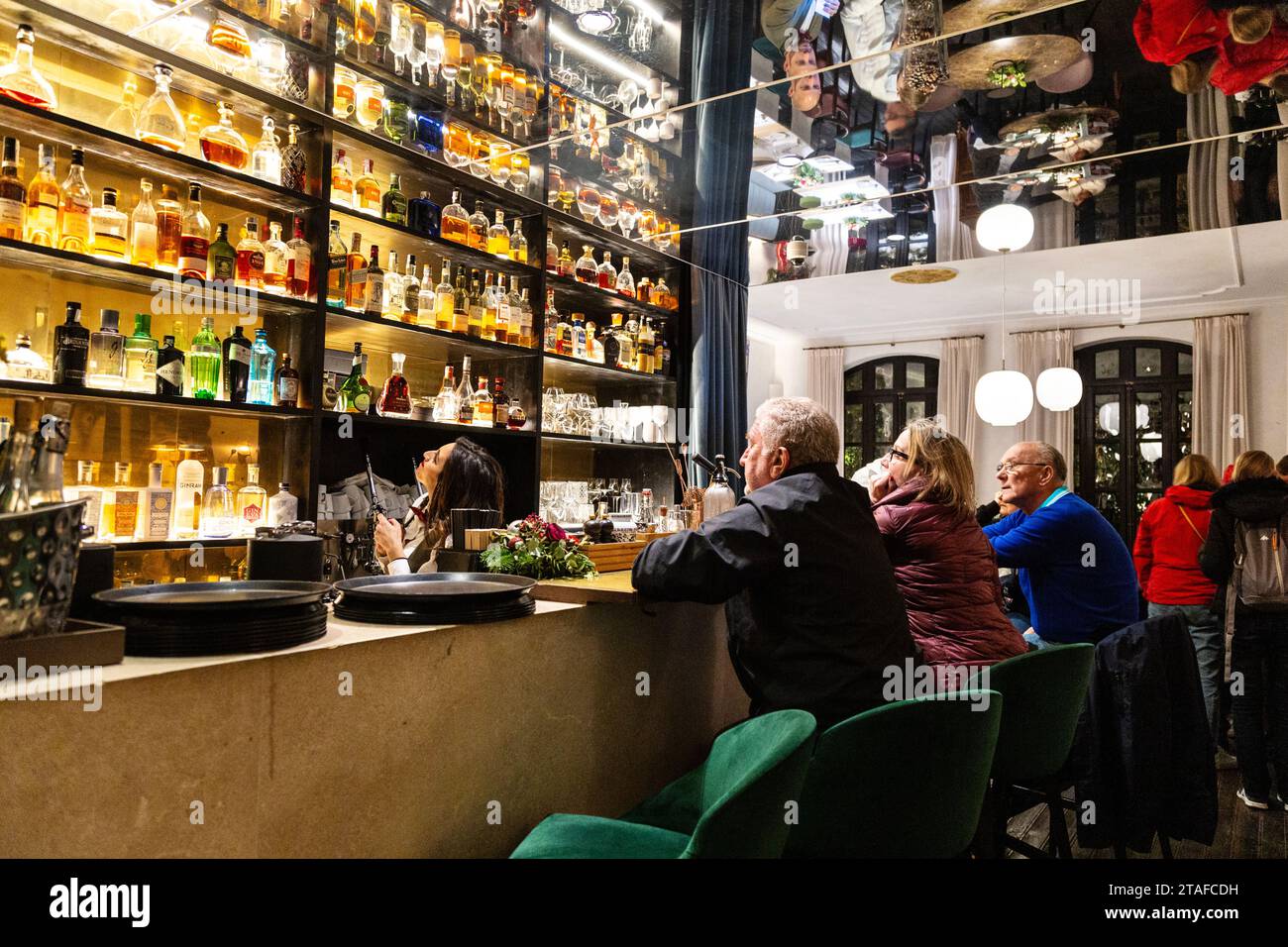 Bar du Restaurant Botànic à Palma, Majorque, Espagne Banque D'Images