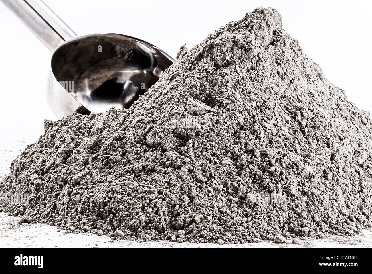 poudre de zinc, poudre grise, utilisée dans l'industrie pharmaceutique Banque D'Images