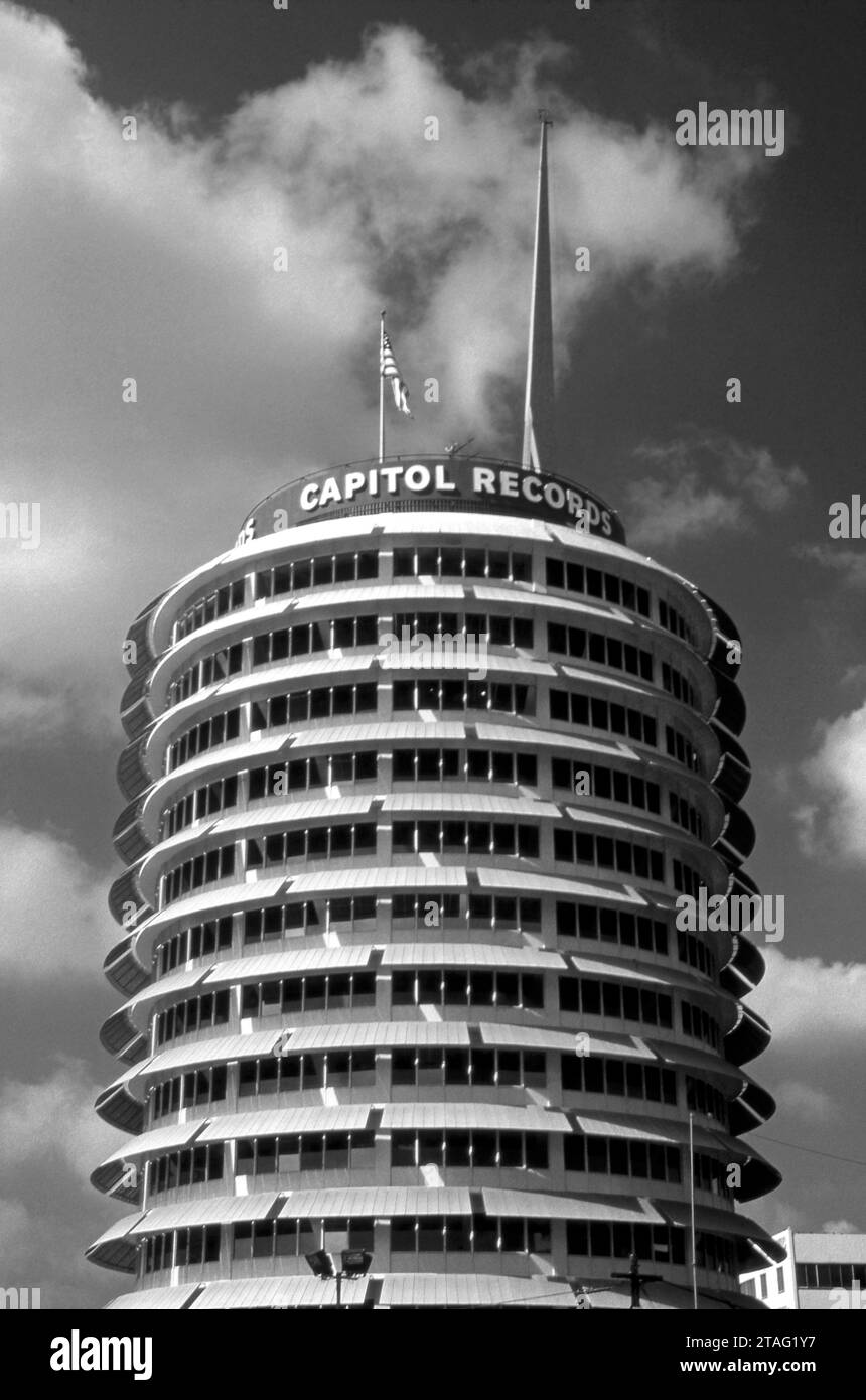 Bâtiment Capitiol Records à Hollywood, Californie, États-Unis Banque D'Images