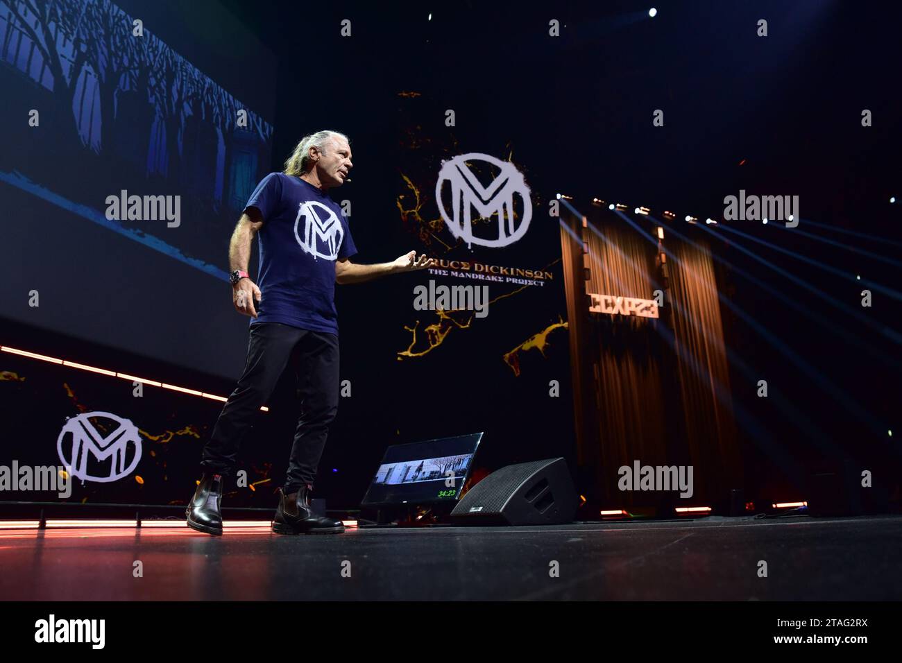 Sao Paulo, Brésil. 30 novembre 2023. SAO PAULO, BRÉSIL - NOVEMBRE 30 : le chanteur Bruce Dickinson, chanteur du groupe de heavy Metal Iron Maiden présente le Mandrake Project lors de la Comic-con Experience (CCXP) 2023 à Sao Paulo Expo le 30 novembre 2023, à Sao Paulo, Brésil. (Photo de Leandro Bernardes/PxImages) crédit : PX Images/Alamy Live News Banque D'Images