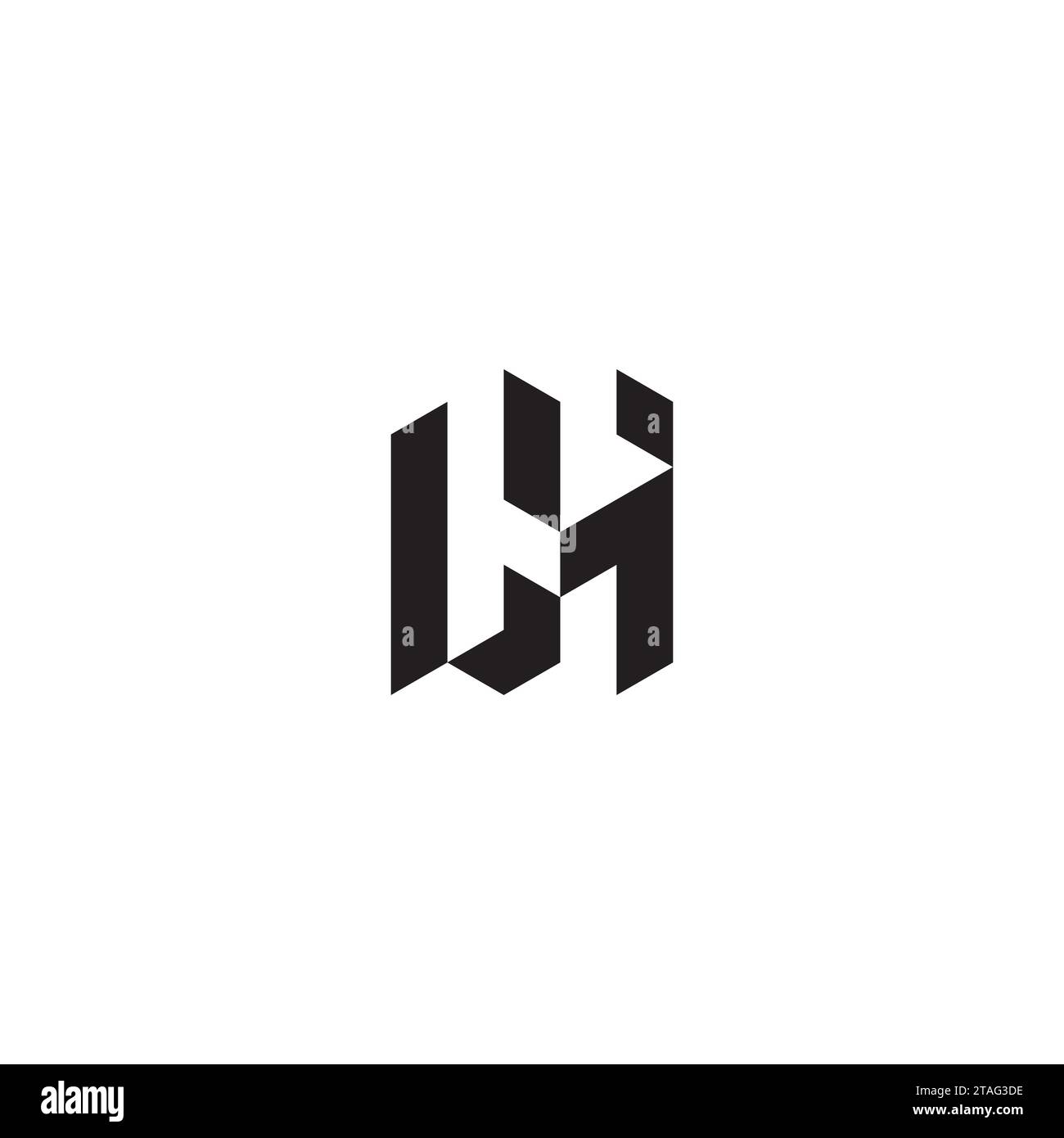 Lettres initiales du logo LH dans un design professionnel de haute qualité qui s'imprimera bien sur tous les supports d'impression Illustration de Vecteur