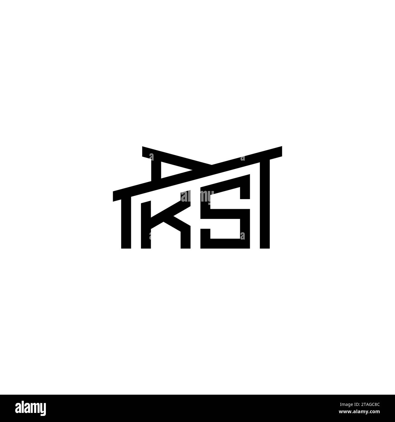 KS lettre initiale dans le concept de logo immobilier.eps KS lettre initiale dans le concept de logo immobilier Illustration de Vecteur