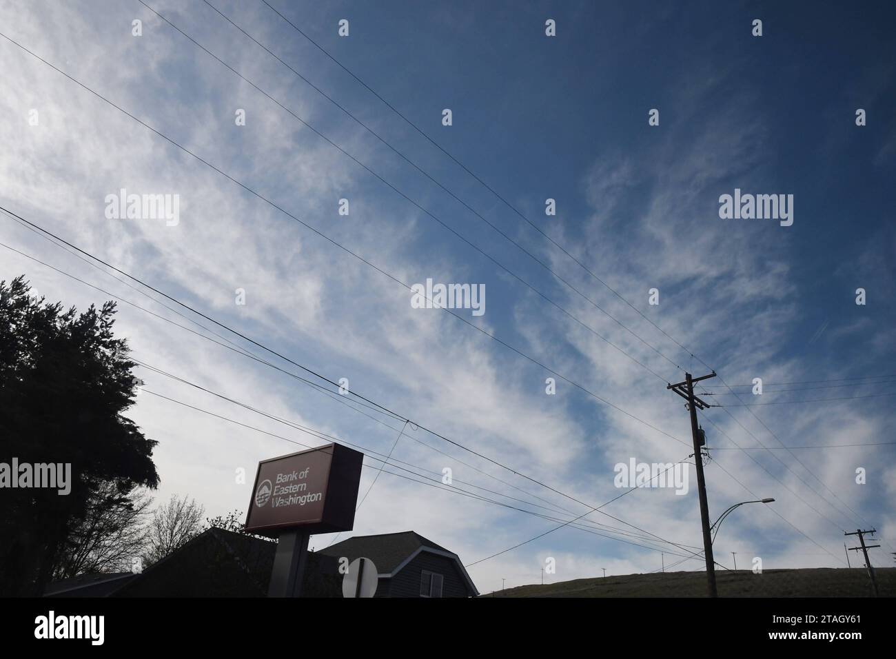 Colfax /Washington/USA./ 22.April 2019/Bank of Eastern wahington in colfax and Business un quartier financier de la vieille ville de colfax dans Washington USA. Photo.Francis Dean/Deanpictures. Crédit : Imago/Alamy Live News Banque D'Images