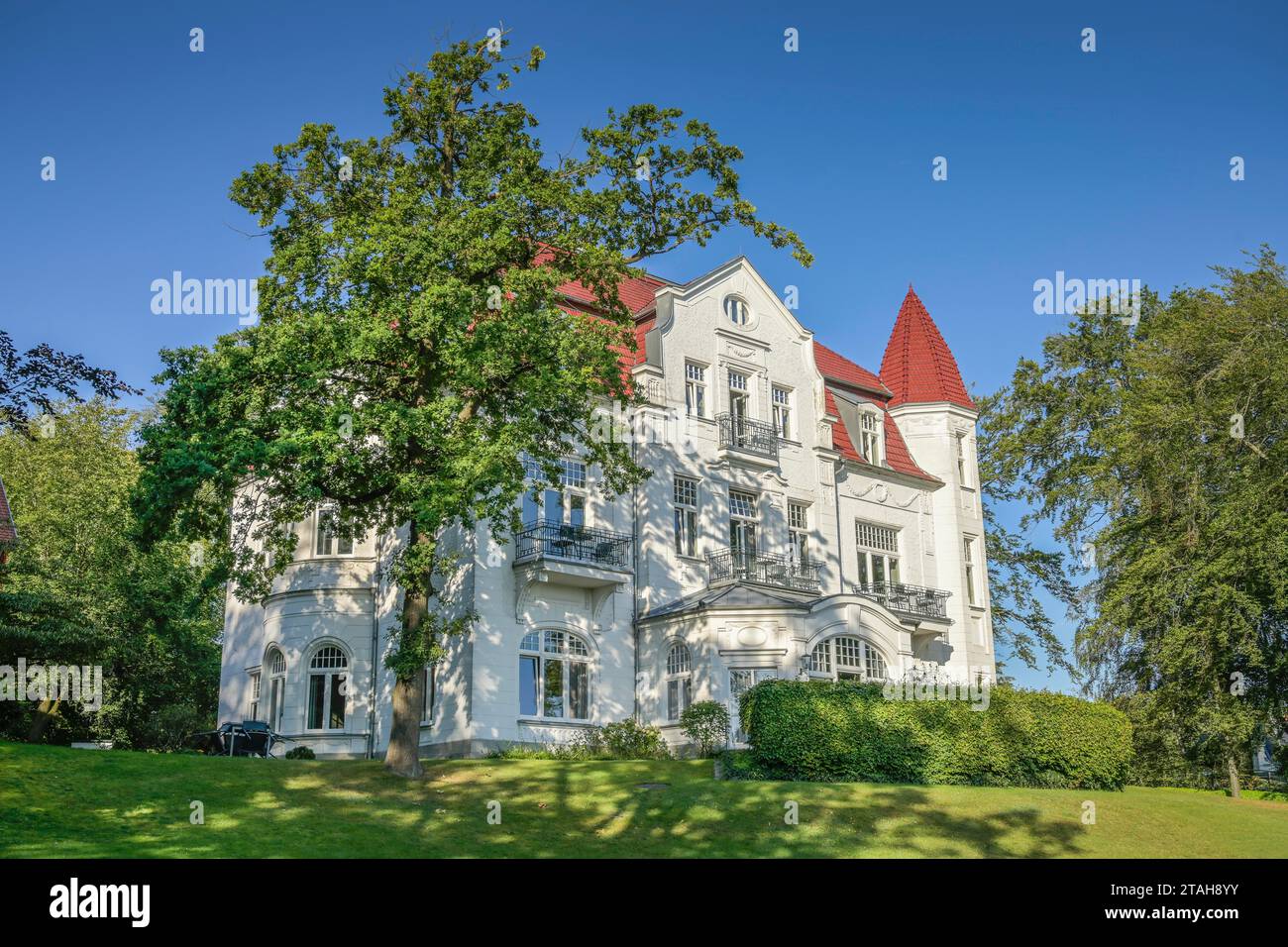 Villa Staudt, Delbrückstraße, Heringsdorf, Usedom, Mecklenburg-Vorpommern, Deutschland Banque D'Images