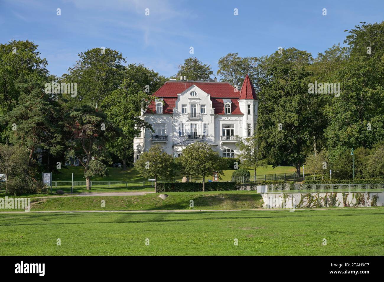 Villa Staudt, Delbrückstraße, Heringsdorf, Usedom, Mecklenburg-Vorpommern, Deutschland Banque D'Images