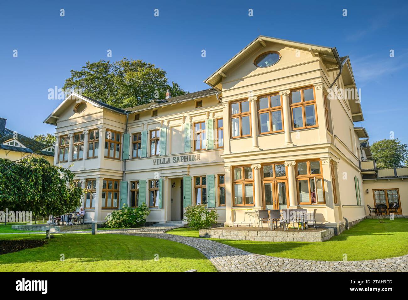 Villa Saphira, Delbrückstraße, Heringsdorf, Usedom, Mecklenburg-Vorpommern, Deutschland Banque D'Images