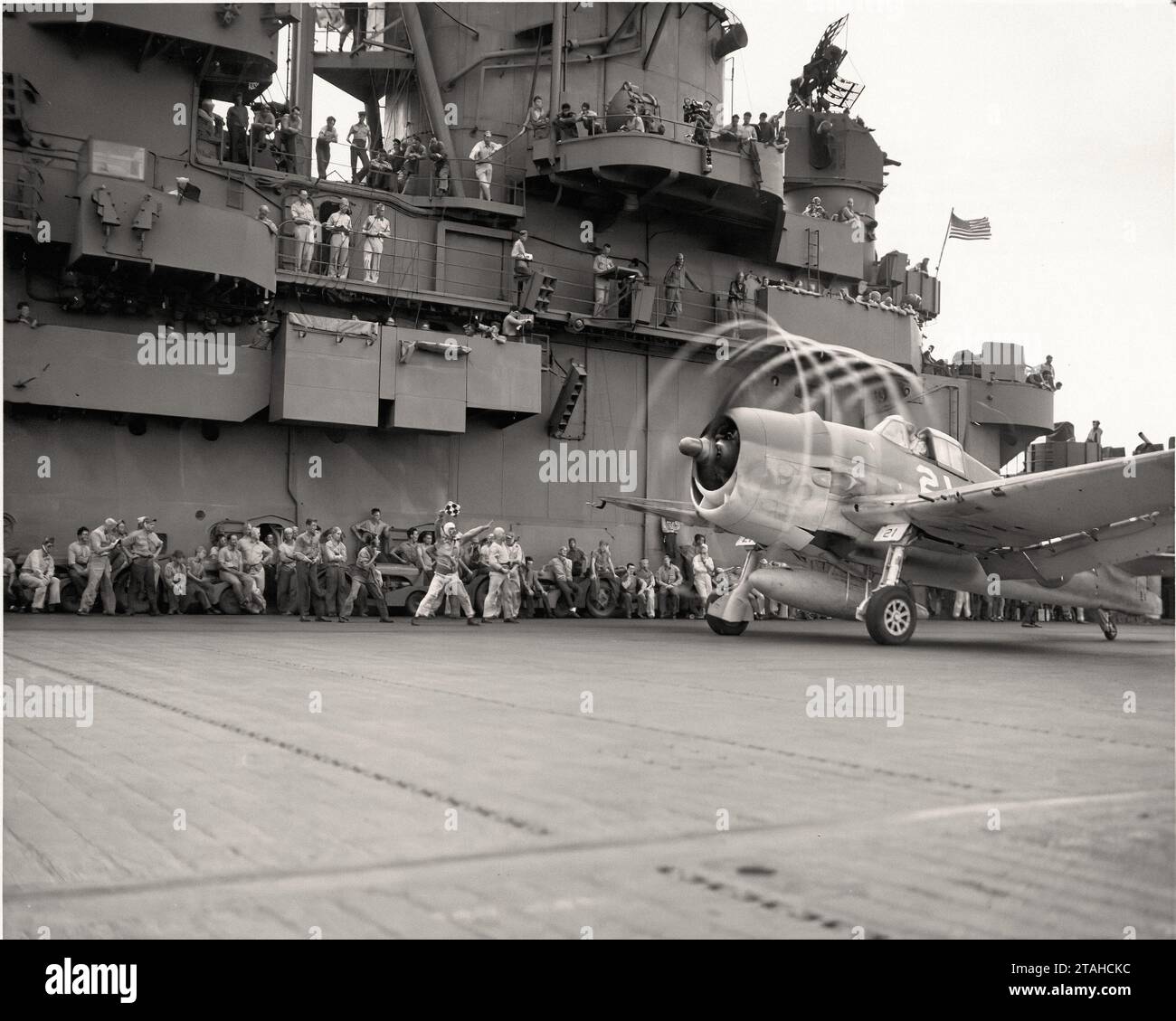 Avion - Grumman F6F-3 Yorktown Banque D'Images