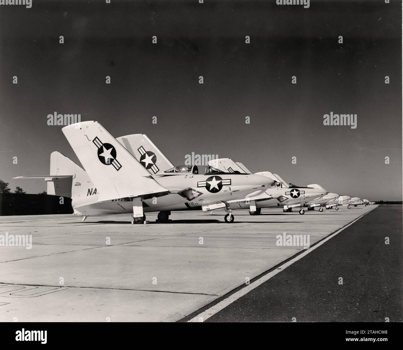 Avion - Grumman F9F-8 avions Banque D'Images