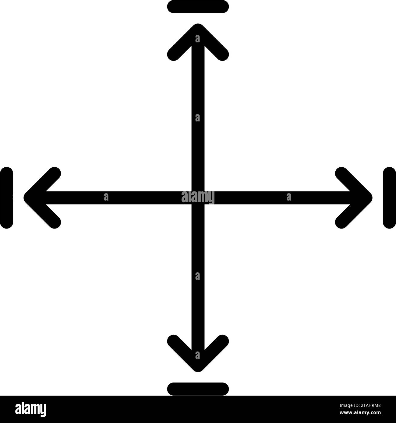 Symbole d'icône de hauteur et de largeur conception simple Illustration de Vecteur