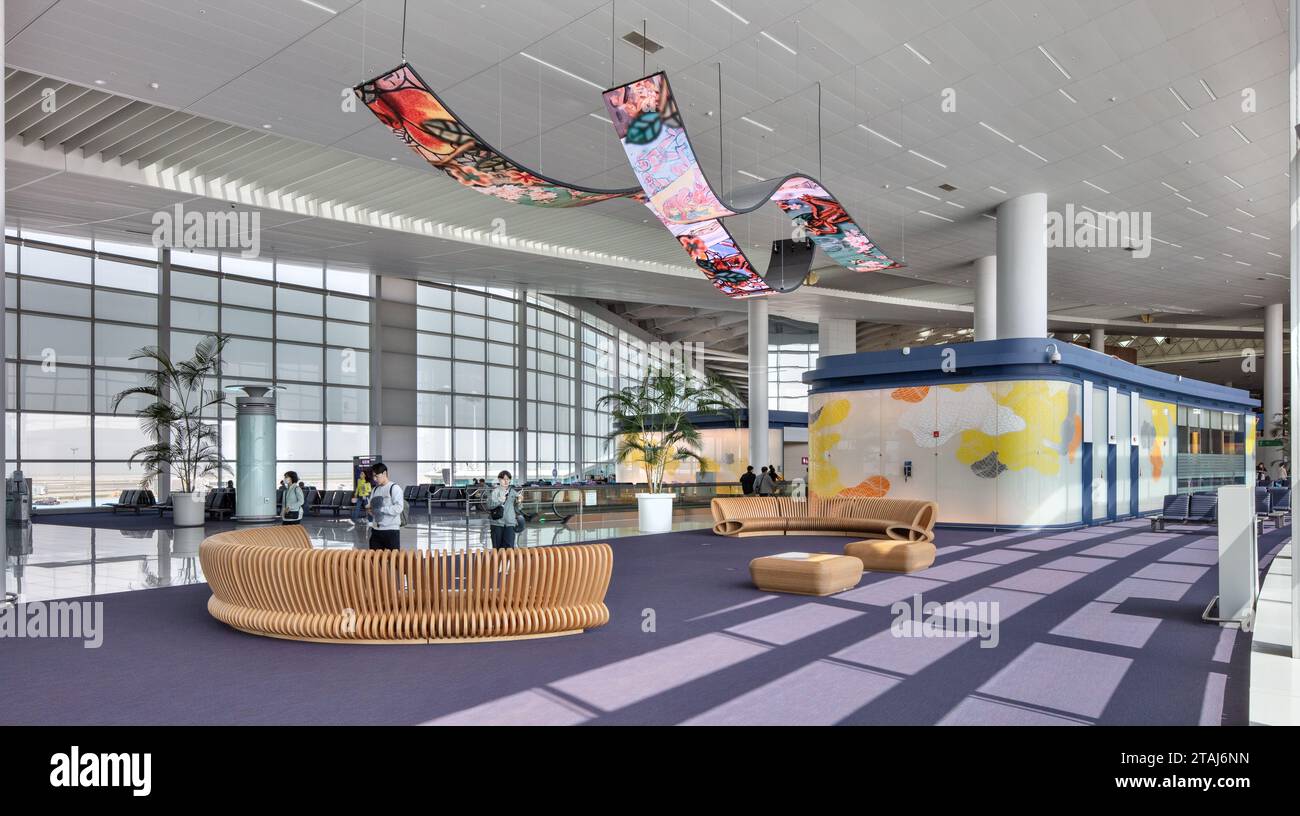 Aéroport d'Incheon à Séoul, Corée du Sud. Banque D'Images