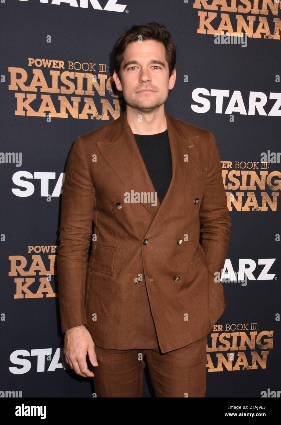 NEW YORK, NY-NOVEMBRE 30 : Jason Ralph à la première NY de STARZ Power Book III : Raising Kanan à la Chelsea Factory à New York le 30 novembre 2023. Copyright : xMediaPunchx crédit : Imago/Alamy Live News Banque D'Images