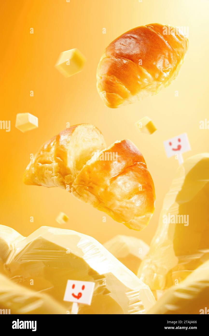 Photos de pain et gâteaux dans les restaurants, photos de haute qualité Banque D'Images Photos de pain et gâteaux dans les restaurants, photos de haute qualité Banque D'Images