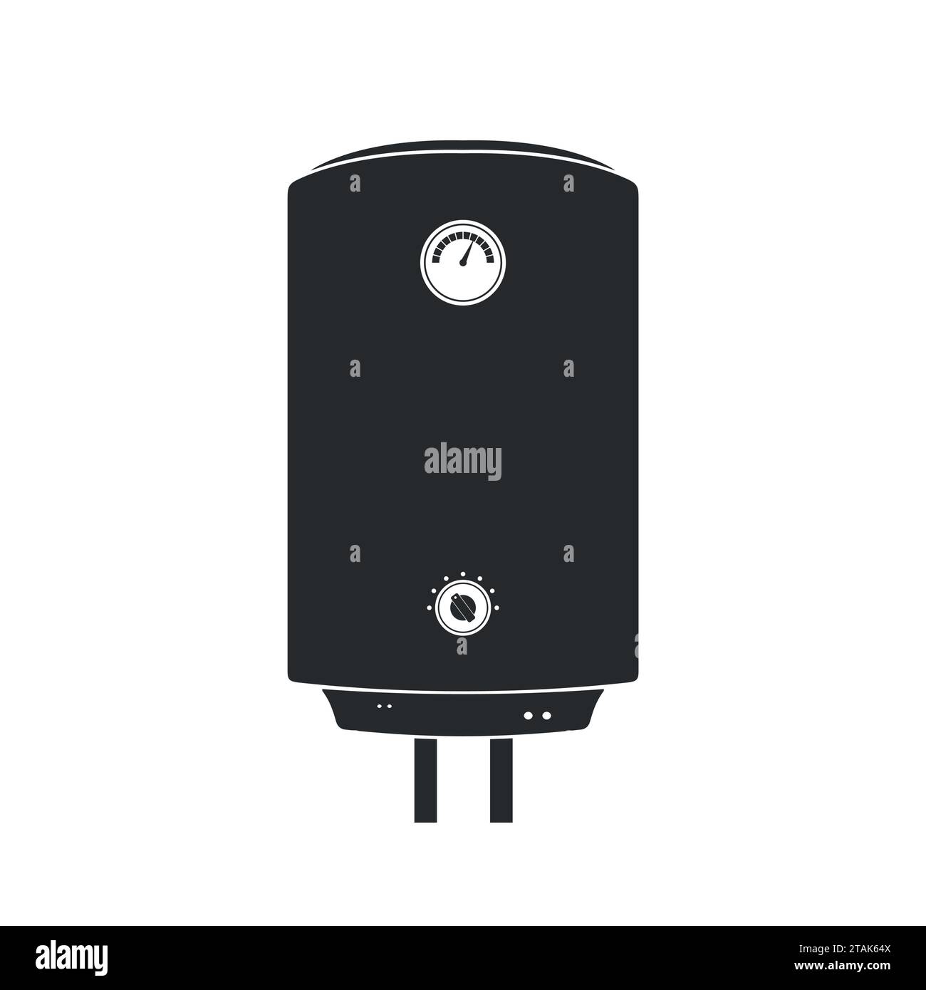 Icône de chaudière dans le style plat isolé sur fond blanc ombre de souhait. Illustration vectorielle Illustration de Vecteur