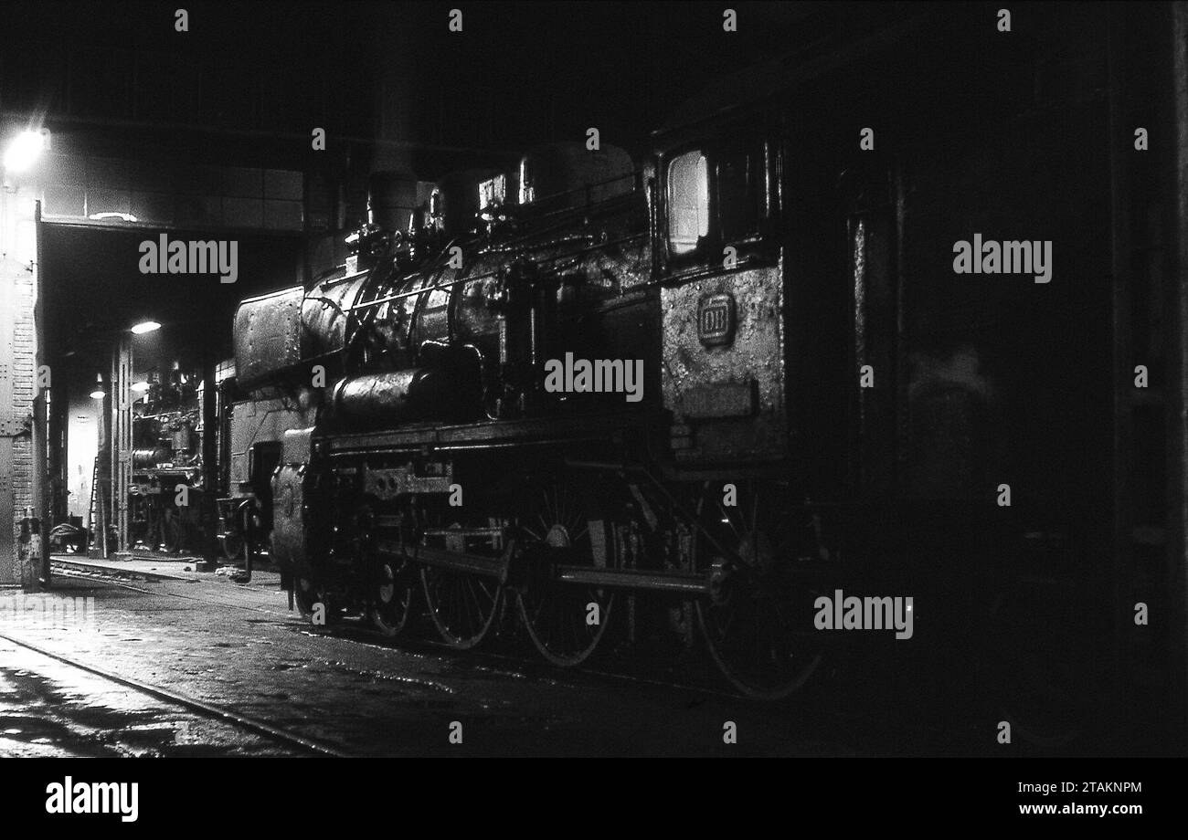 Deux semaines passées en Allemagne de l'Ouest à photographier des machines à vapeur le 1970 août. Banque D'Images