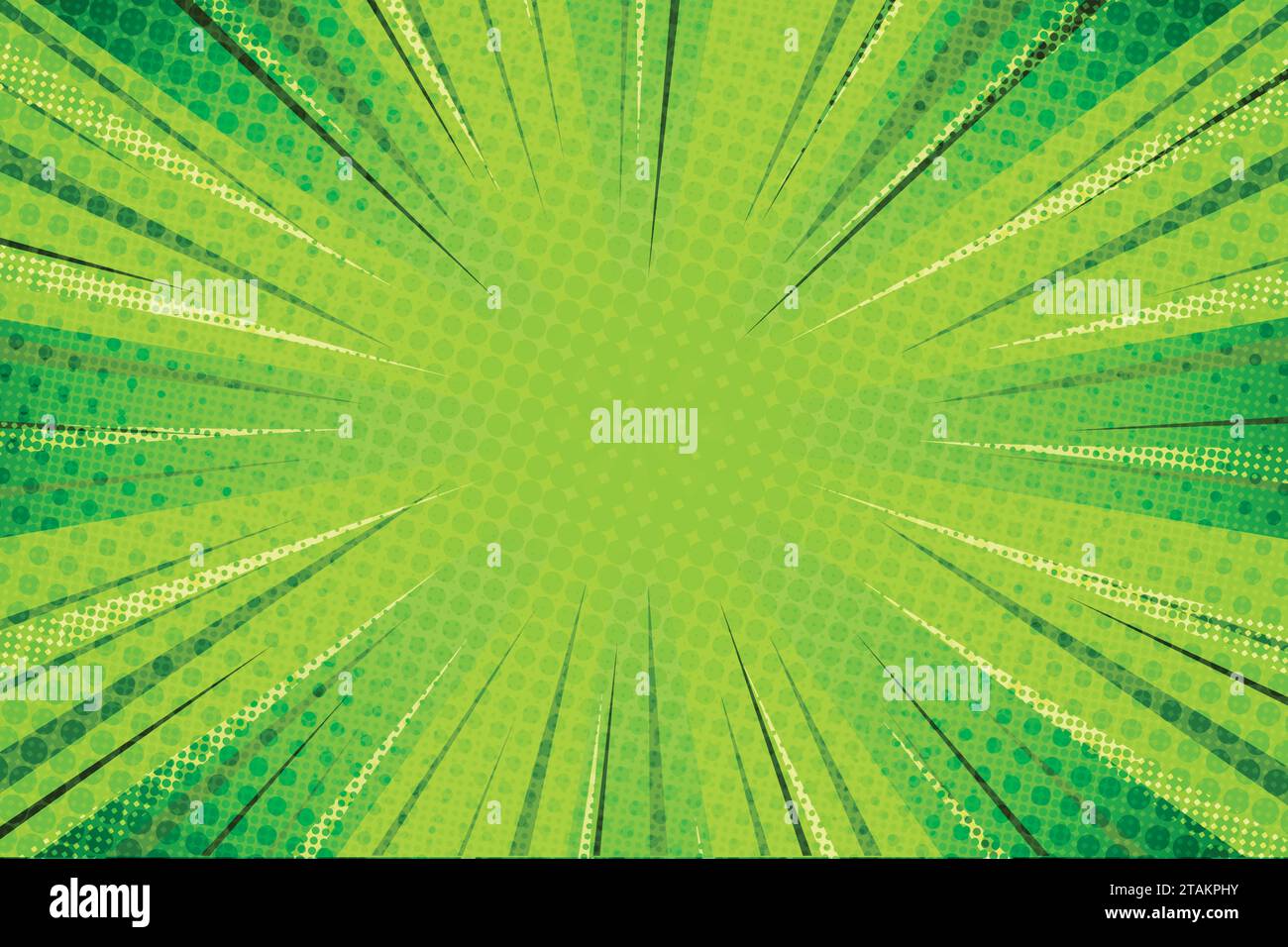 Fond de rayons Green Comics avec demi-teintes. Vector Summer Background illustrations stock illustration demi-ton design Illustration de Vecteur