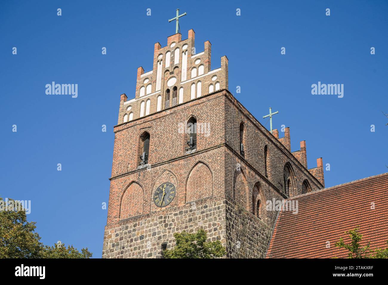 St.-Marien-Kirche, Kirchplatz, Angermünde, Brandenburg, Deutschland *** St. Église Marys, Kirchplatz, Angermünde, Brandebourg, Allemagne crédit : Imago/Alamy Live News Banque D'Images