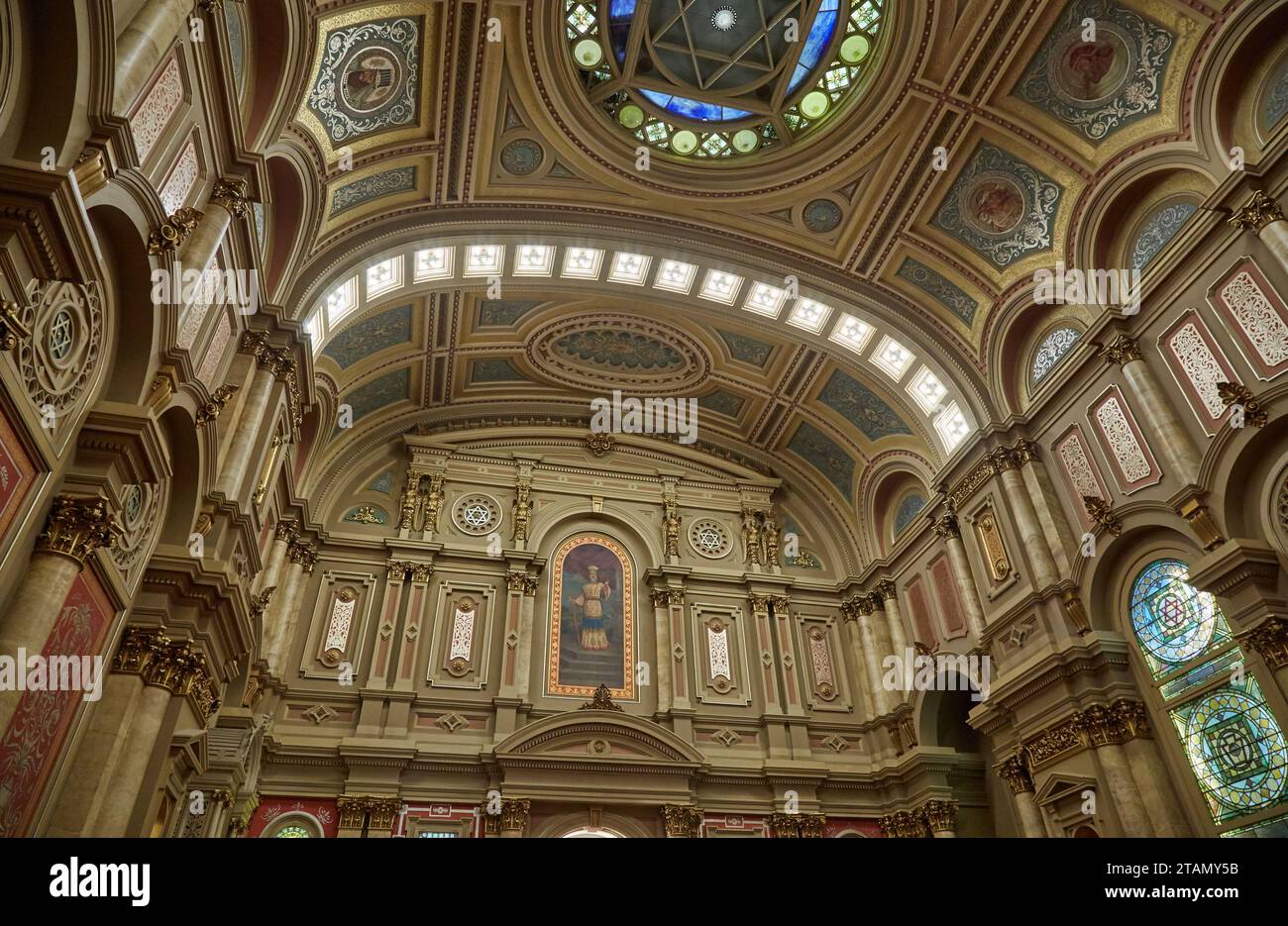 L'incroyable temple maçonnique de Philadelphie, Pennsylvanie Banque D'Images