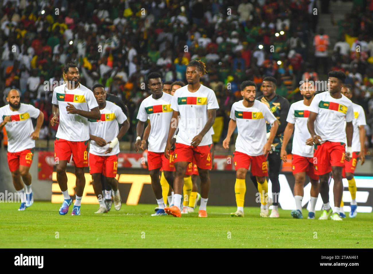 DOUALA, CAMEROUN - NOVEMBRE 17 : Cameroun lors du match de qualification de la coupe du monde de la FIFA 2026 entre le Cameroun et Maurice au Japoma Stadium sur Novem Banque D'Images