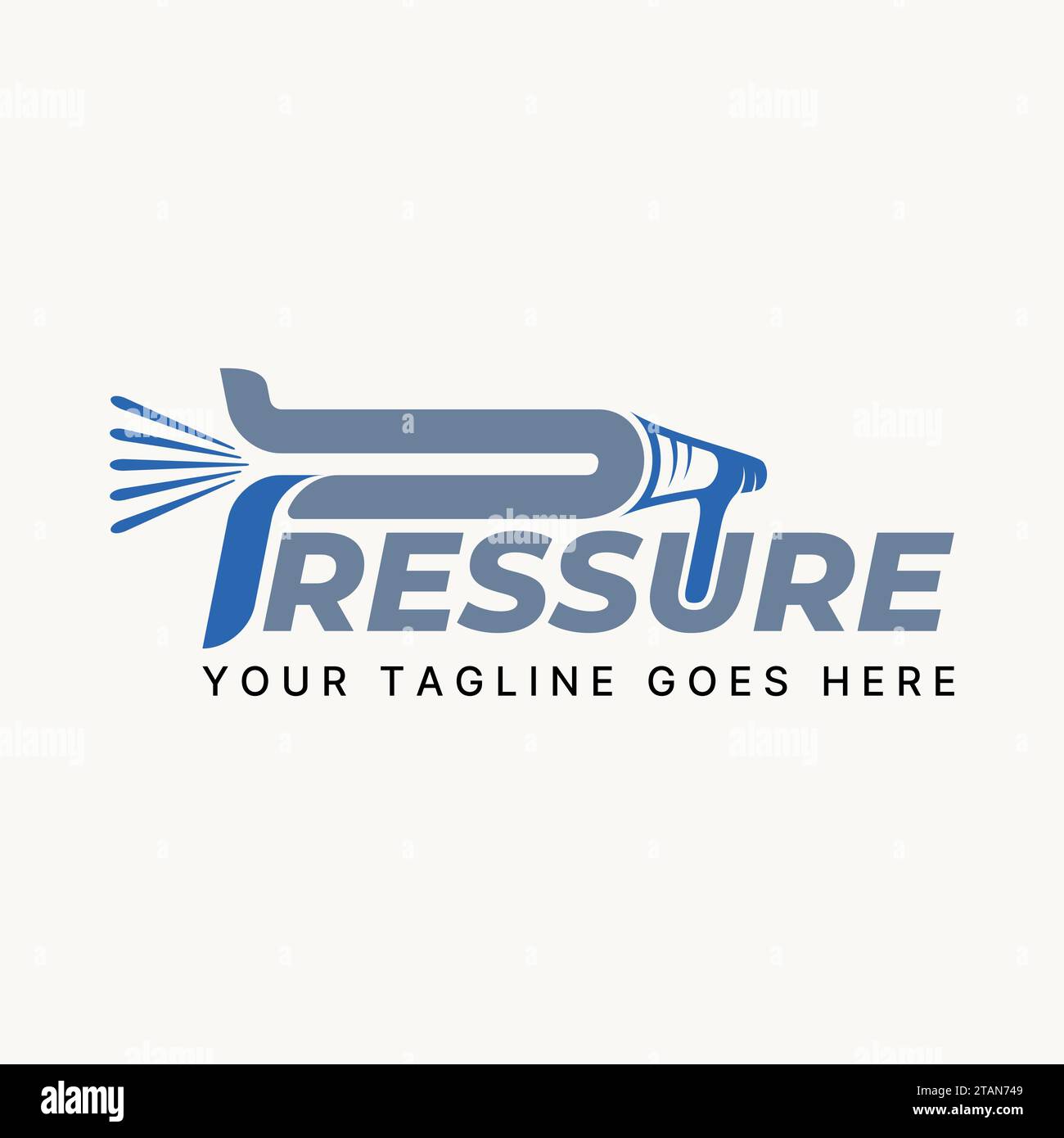 Logo design concept graphique Creative Premium abstrait vecteur signe unique stock lettre initiale mot PRESSION haut-parleur toa. Expression de monogramme apparentée Illustration de Vecteur