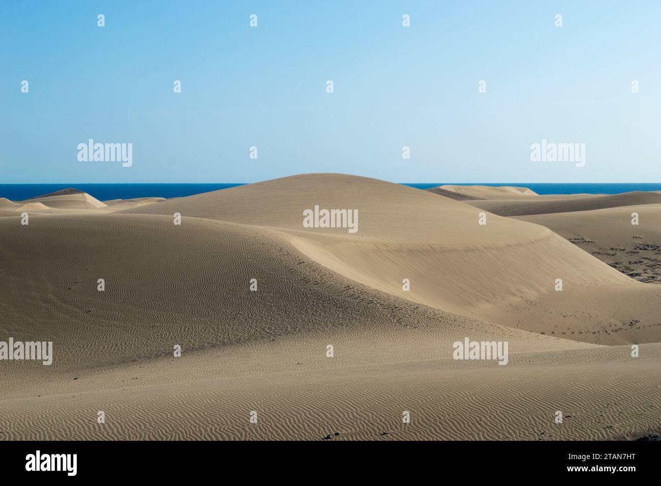 Dunas de Maspalomas en Gran Canaria Banque D'Images