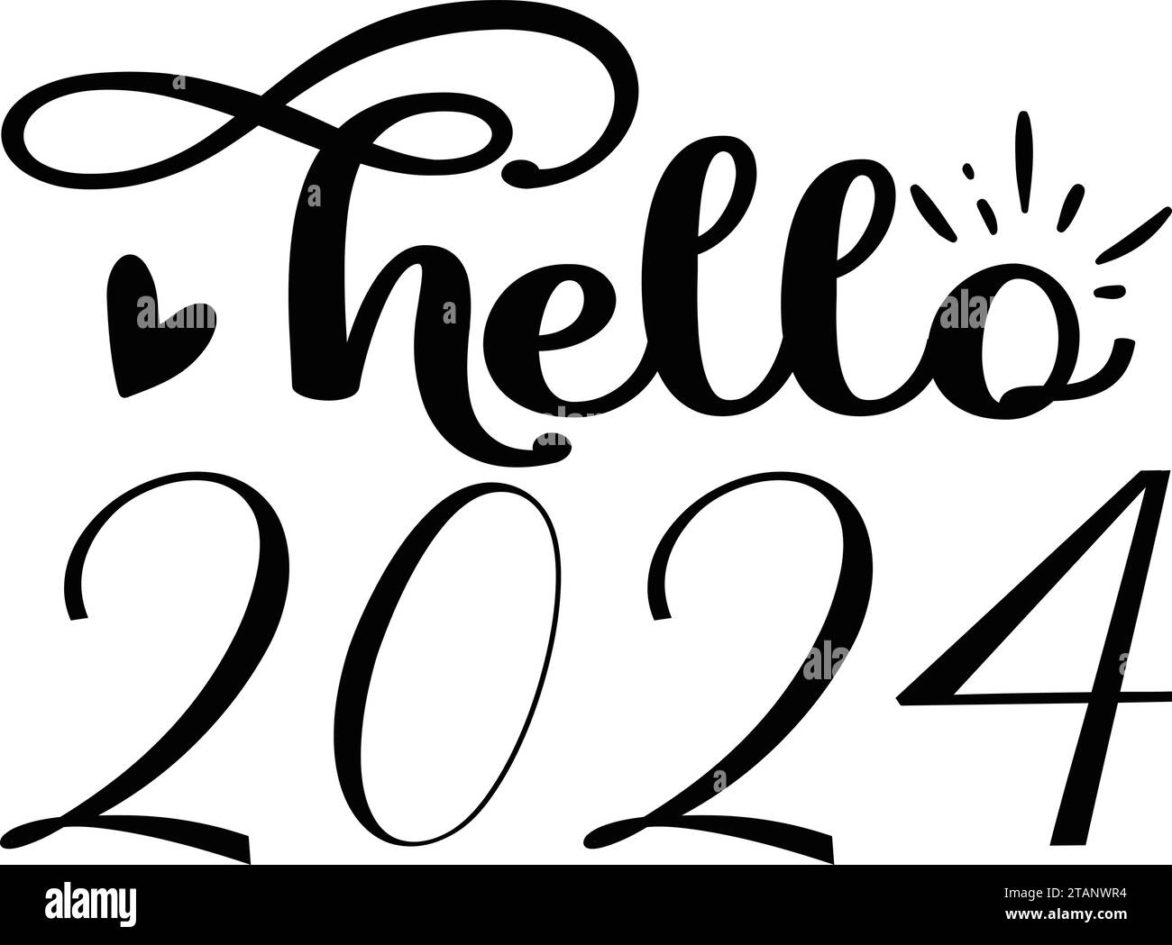 Bonjour 2024 :Celebrity Day Retro Design Illustration de Vecteur