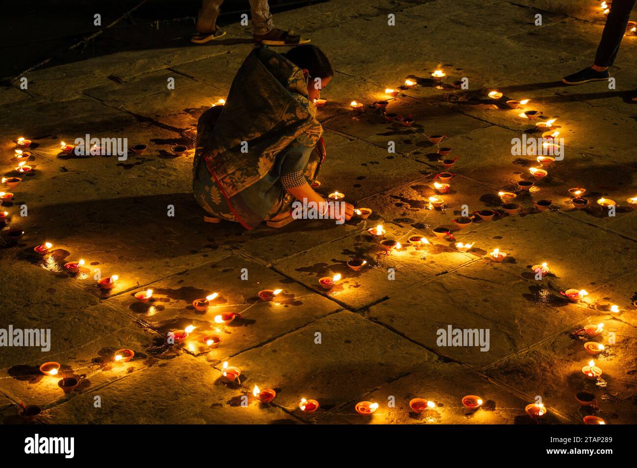 Fête du dev diwali à varanasi uttar pradesh inde Banque D'Images