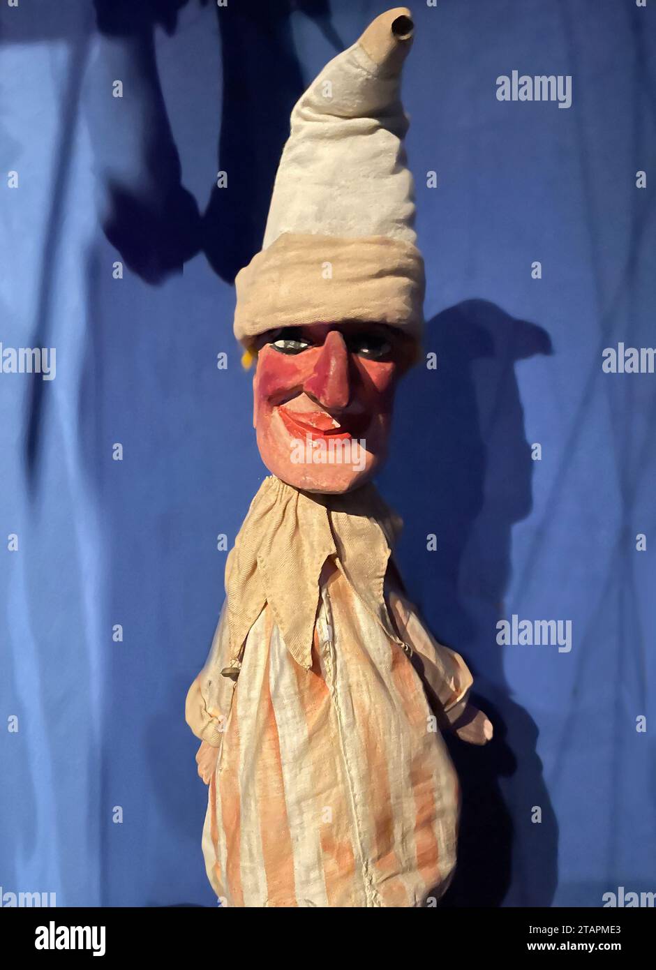 Marionnette antique au musée Guignol, Lyon, France, 2023. Banque D'Images