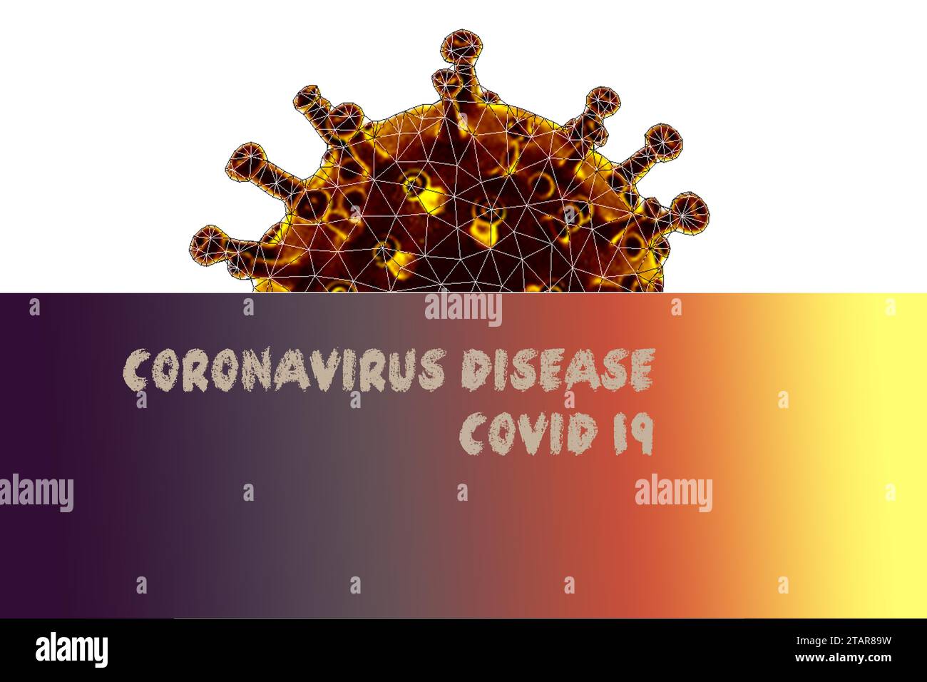 Éclosion de coronavirus (COVID-19) et antécédents de grippe des coronavirus Banque D'Images