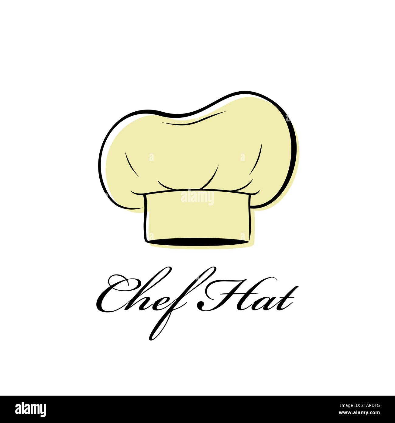 Chapeau de chef isolé sur fond blanc. Illustration vectorielle de cuisinier de vêtements Illustration de Vecteur