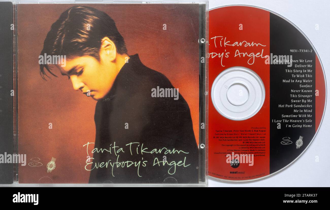 Album Tanita Tikaram Everybody's Angel sur disque compact ou CD Banque D'Images