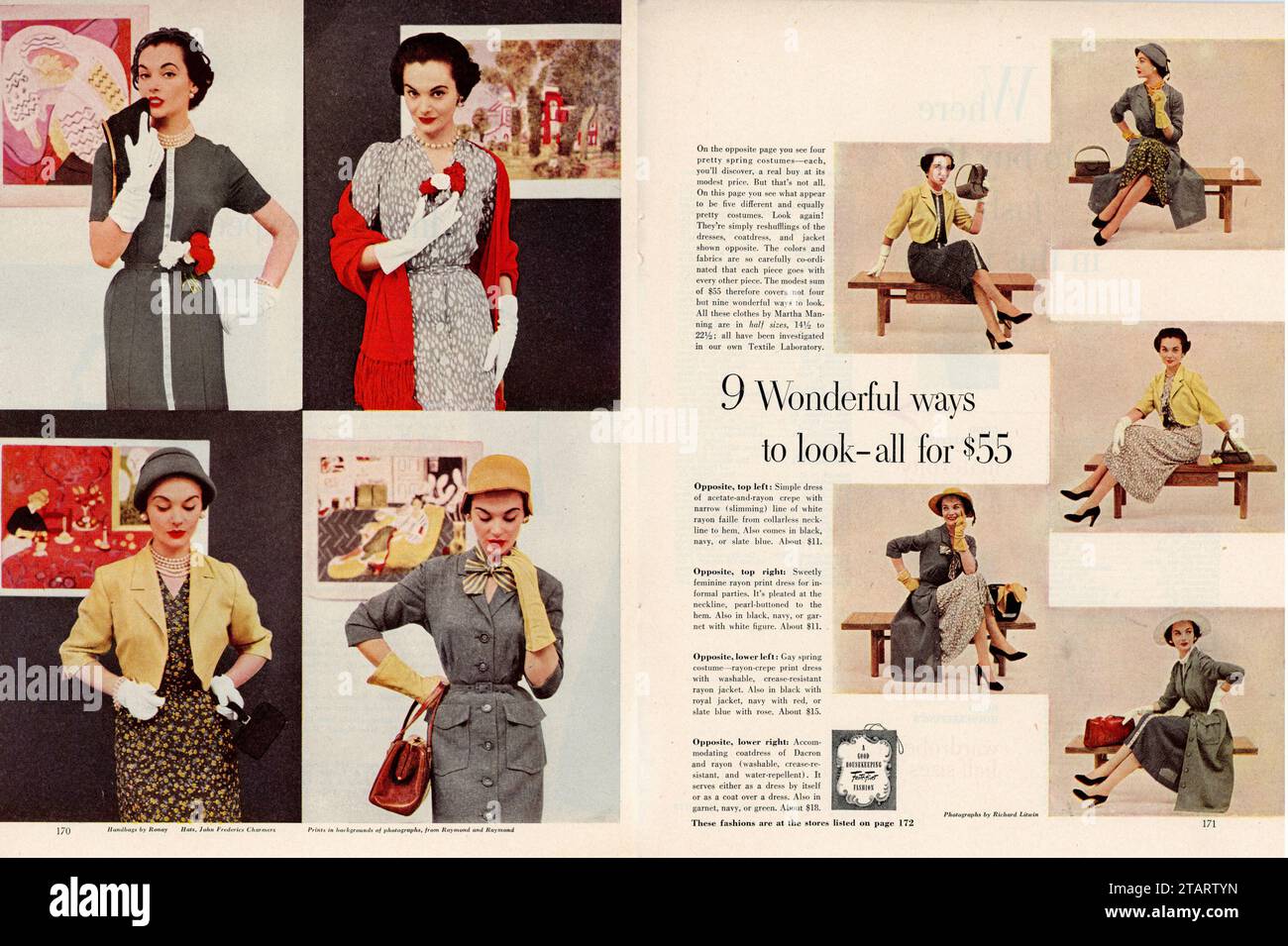Vintage 'Good Housekeeping' Magazine annonce de janvier 1953, États-Unis Banque D'Images