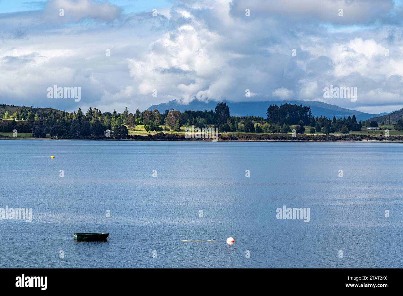 Te Anau se trouve sur la rive du lac te Anau en Nouvelle-Zélande Banque D'Images