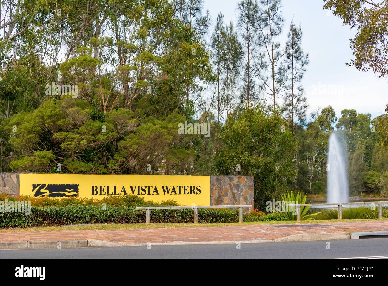 Bella Vista Waters est un développement immobilier résidentiel par Mulpha International Bhd près de la station de métro Bella Vista et Norwest Business Park Banque D'Images