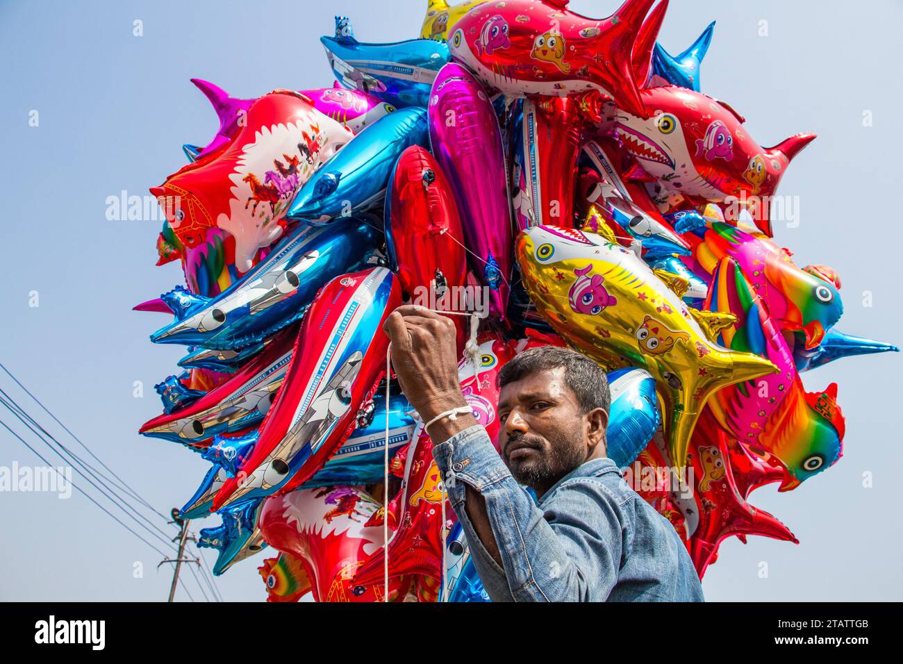 Bishwa Ijtema Voyage en train, cette image a été prise le 19 février 2019, de Tonggi, Bangladesh Banque D'Images