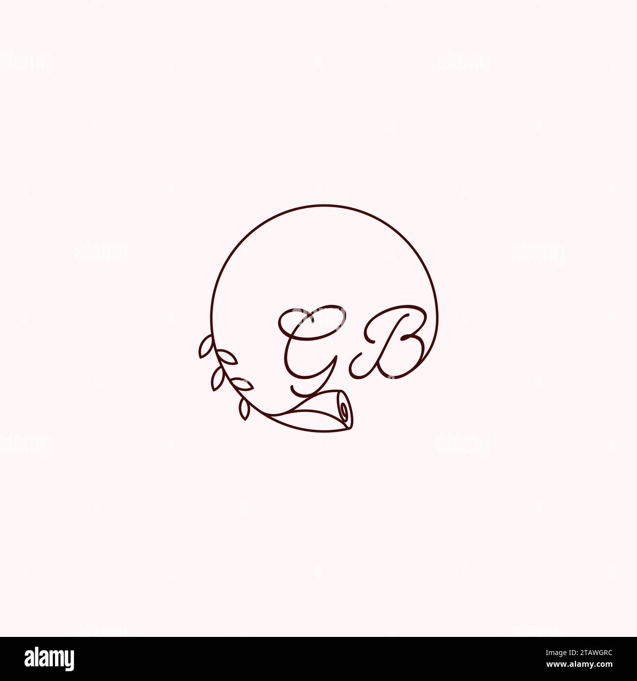 Lettres initiales de logo GB dans la conception professionnelle de haute qualité qui imprimeront bien sur tous les supports d'impression Illustration de Vecteur