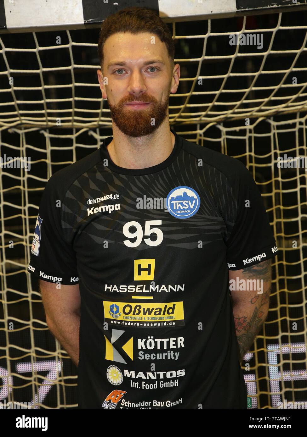 Joueur allemand de handball Alexander Saul (ThSV) Handball Bundesliga saison 2023-24 SC Magdeburg V ThSV Eisenach le 19.11.2023 à GETEC Arena Magdeburg Banque D'Images