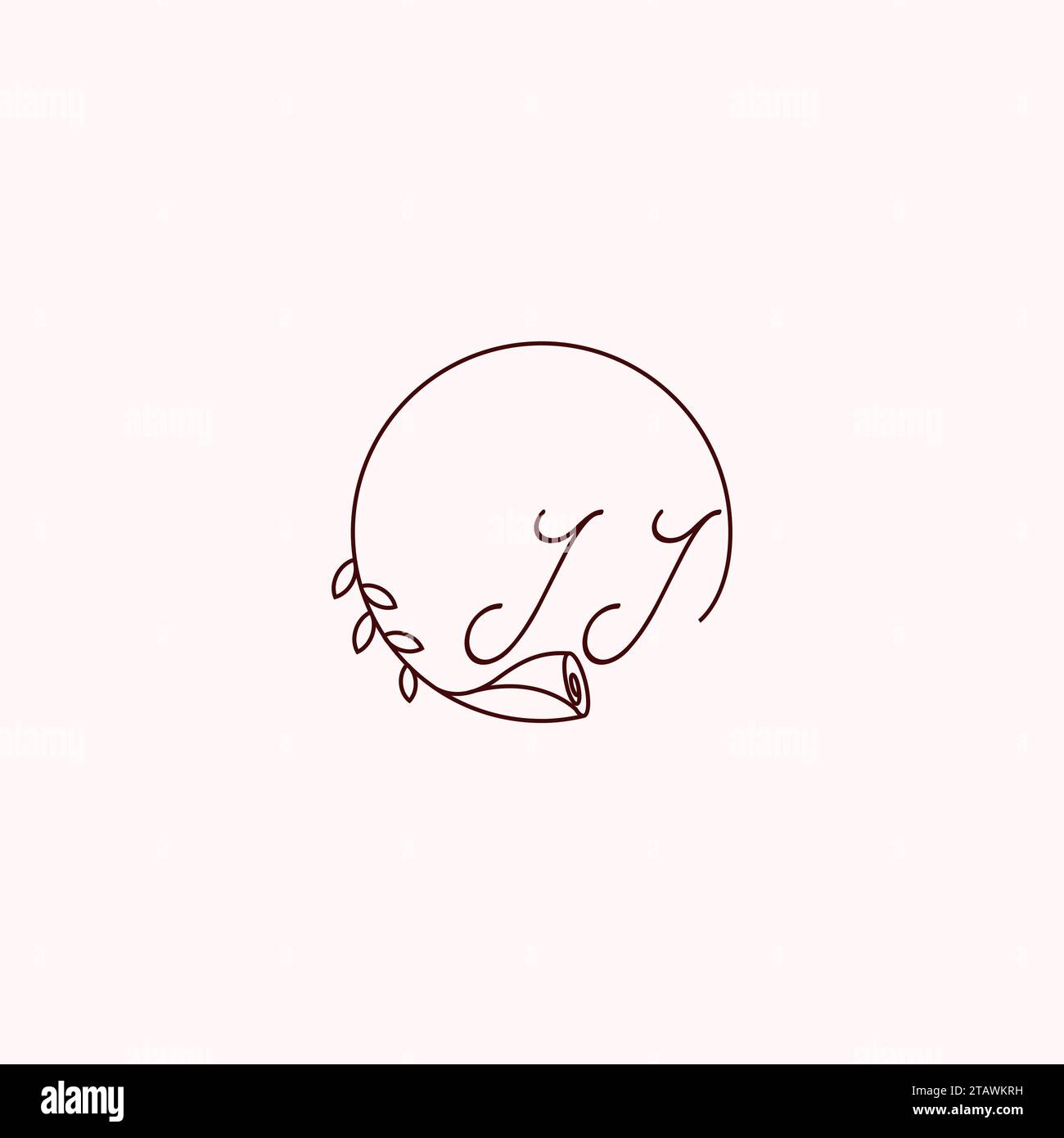 Lettres initiales du logo JJ dans un design professionnel de haute qualité qui s'imprimera bien sur tous les supports d'impression Illustration de Vecteur