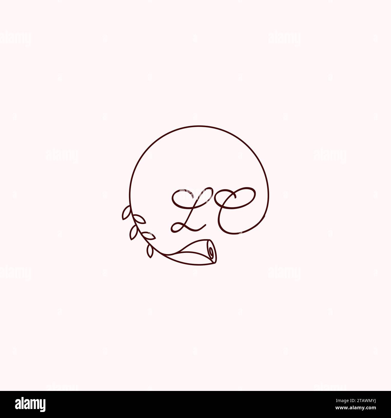 Lettres initiales de logo LC dans la conception professionnelle de haute qualité qui imprimeront bien sur tous les supports d'impression Illustration de Vecteur