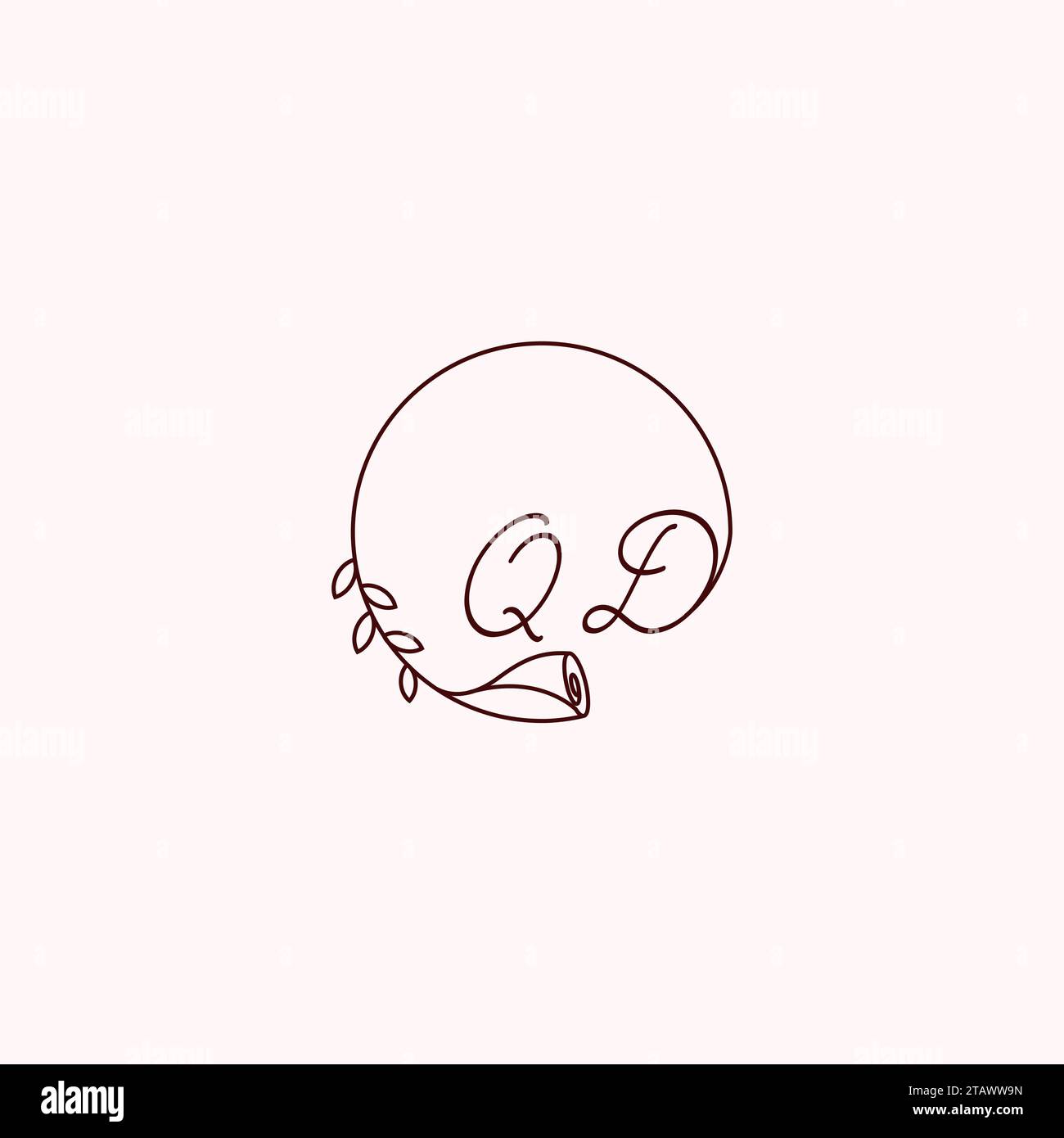 Lettres initiales de logo QD dans la conception professionnelle de haute qualité qui imprimeront bien sur tous les supports d'impression Illustration de Vecteur