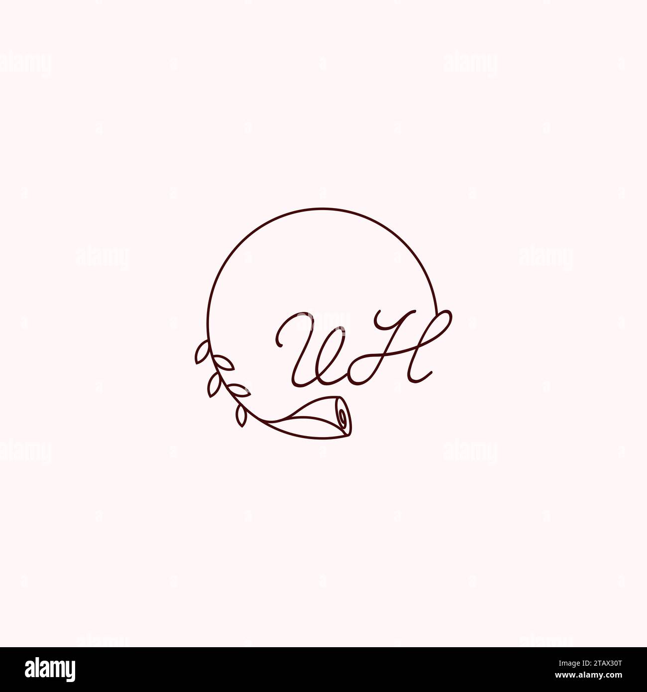 Lettres initiales du logo VH dans un design professionnel de haute qualité qui s'imprimera bien sur tous les supports d'impression Illustration de Vecteur