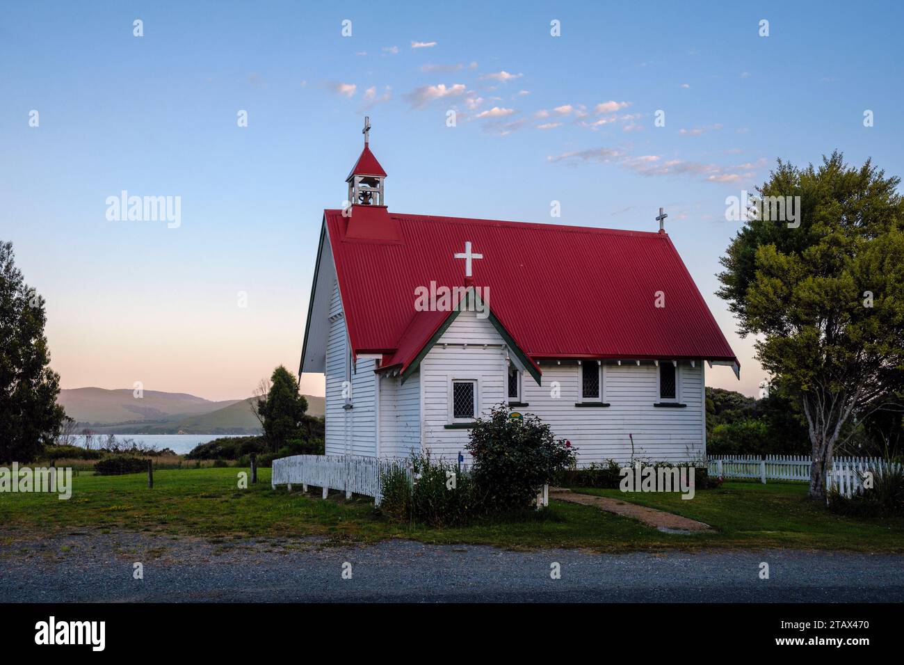 Église Sainte-Marie, Waikawa, les Catlins, Southland, Nouvelle-Zélande Banque D'Images