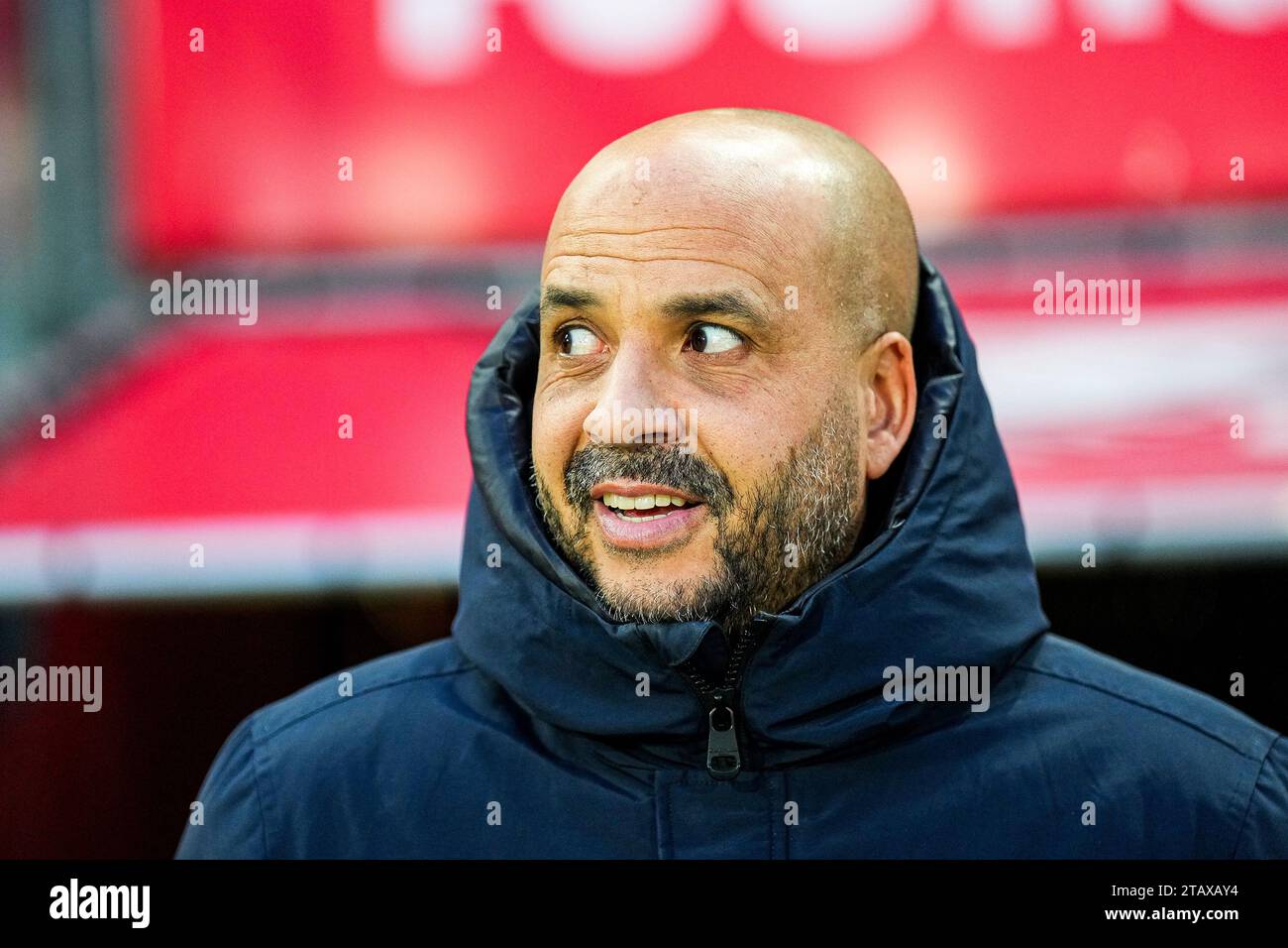 UTRECHT - l'entraîneur de l'AZ Alkmaar Pascal Jansen lors du match néerlandais d'Eredivisie entre le FC Utrecht et l'AZ au stade Galgenwaard le 3 décembre 2023 à Utrecht, pays-Bas. ANP ED VAN DE POL Banque D'Images