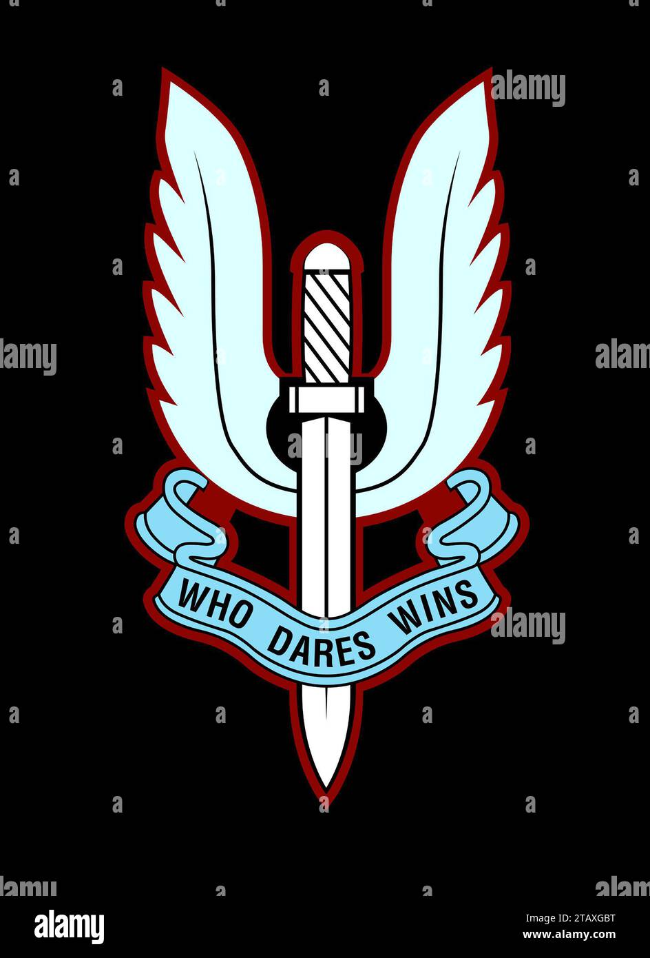 Badge SAS. Badge du Special Air Service Regiment Banque D'Images