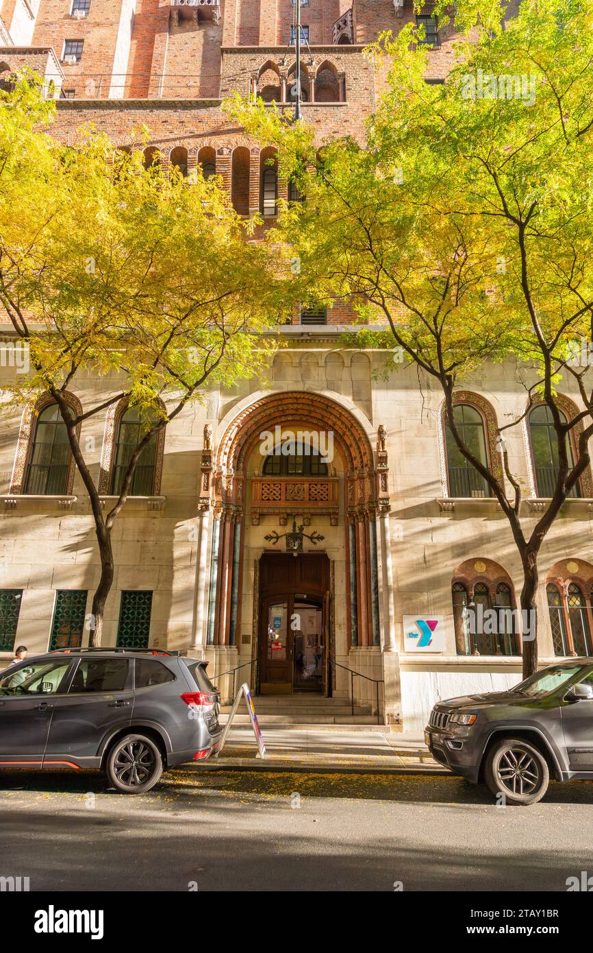 West Side YMCA Hostel, W63rd Street, New York City, N.Y.C, N.y, États-Unis d'Amérique, États-Unis d'Amérique Banque D'Images